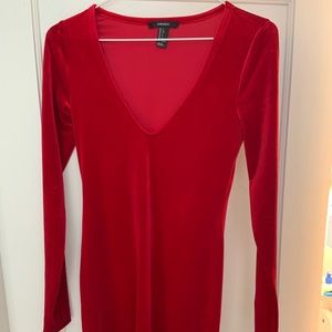 Red Velvet Forever 21 Dress